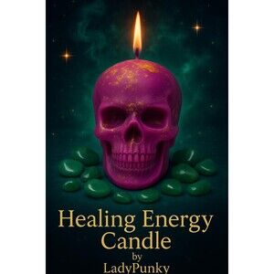 Healing Energy Skull Candle